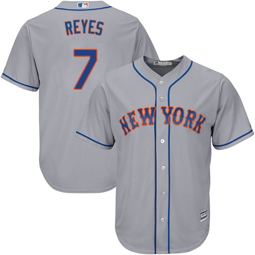 Mets #7 Jose Reyes Grey Cool Base Stitched Youth MLB Jersey
